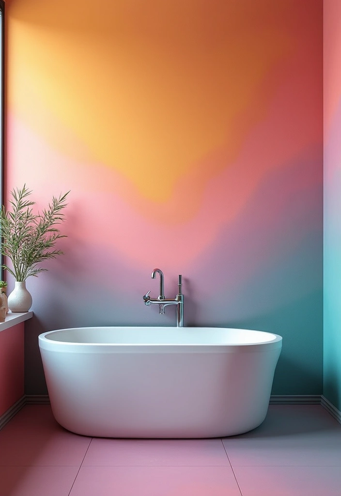 25 Bathroom Wall Ideas That Add Texture and Style 10 25 Bathroom Wall Ideas That Add Texture and Style - 10. Paint Techniques