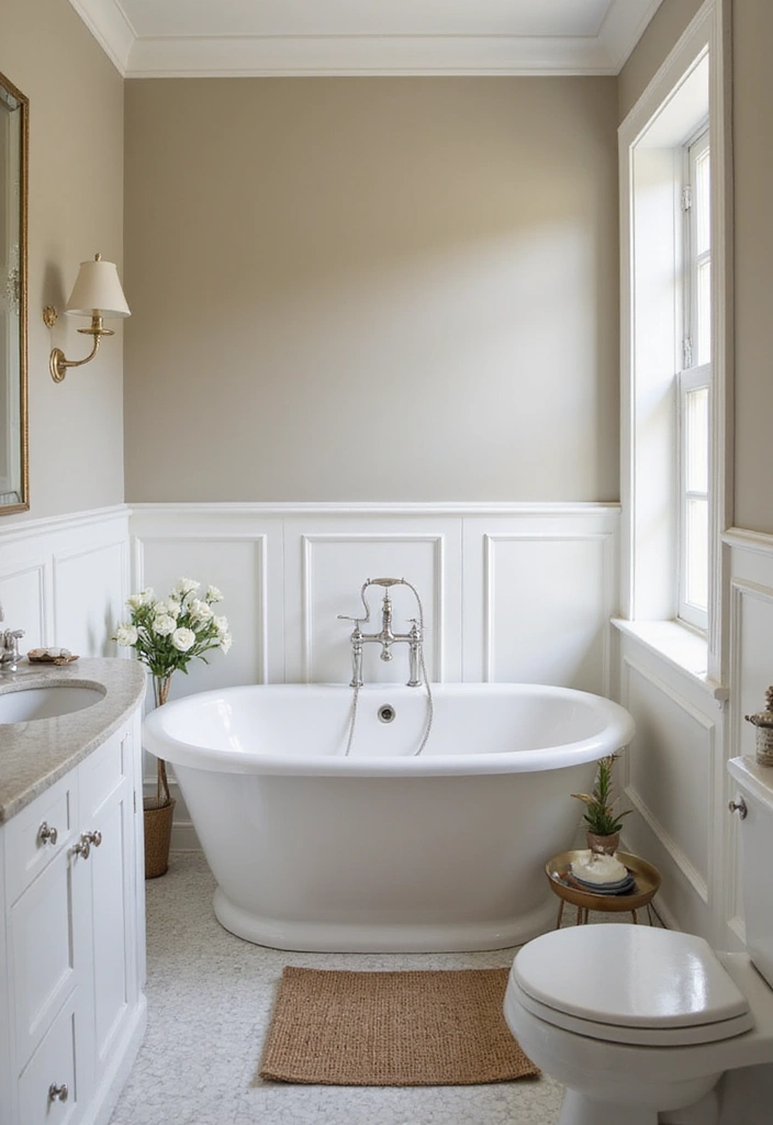 25 Bathroom Wall Ideas That Add Texture and Style 5 25 Bathroom Wall Ideas That Add Texture and Style - 5. Wainscoting