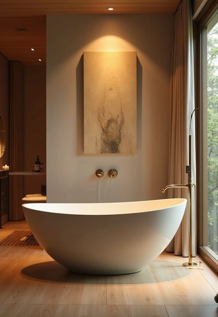 25 Japandi Bathroom Ideas Blending Minimalism and Warmth 10 25 Japandi Bathroom Ideas Blending Minimalism and Warmth - 10. Elegant Freestanding Tubs