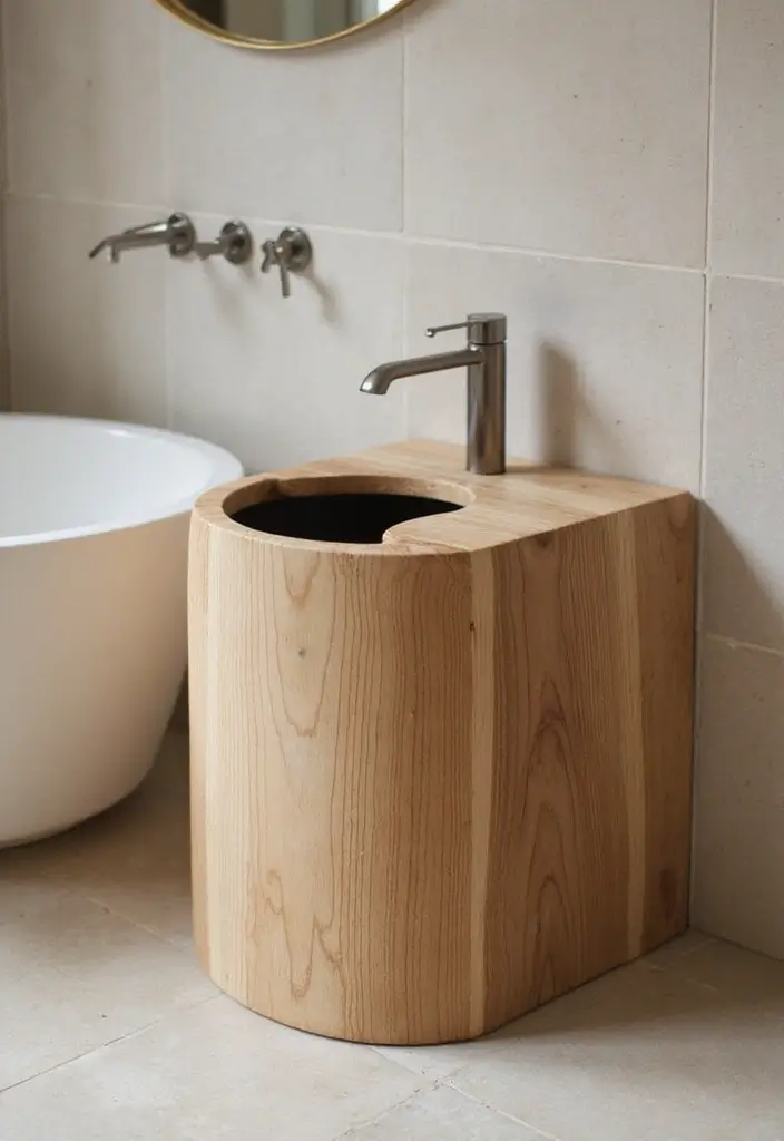 25 Japandi Bathroom Ideas Blending Minimalism and Warmth 12 25 Japandi Bathroom Ideas Blending Minimalism and Warmth - 12. Thoughtful Waste Solutions