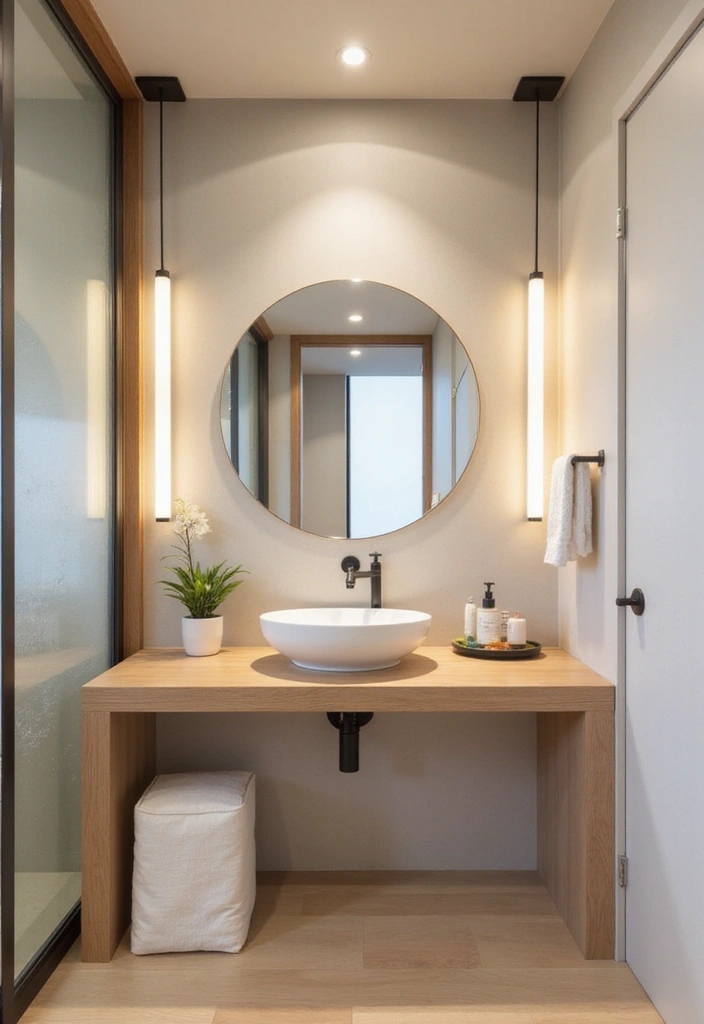 25 Japandi Bathroom Ideas Blending Minimalism and Warmth 23 25 Japandi Bathroom Ideas Blending Minimalism and Warmth - 23. Multi-functional Spaces