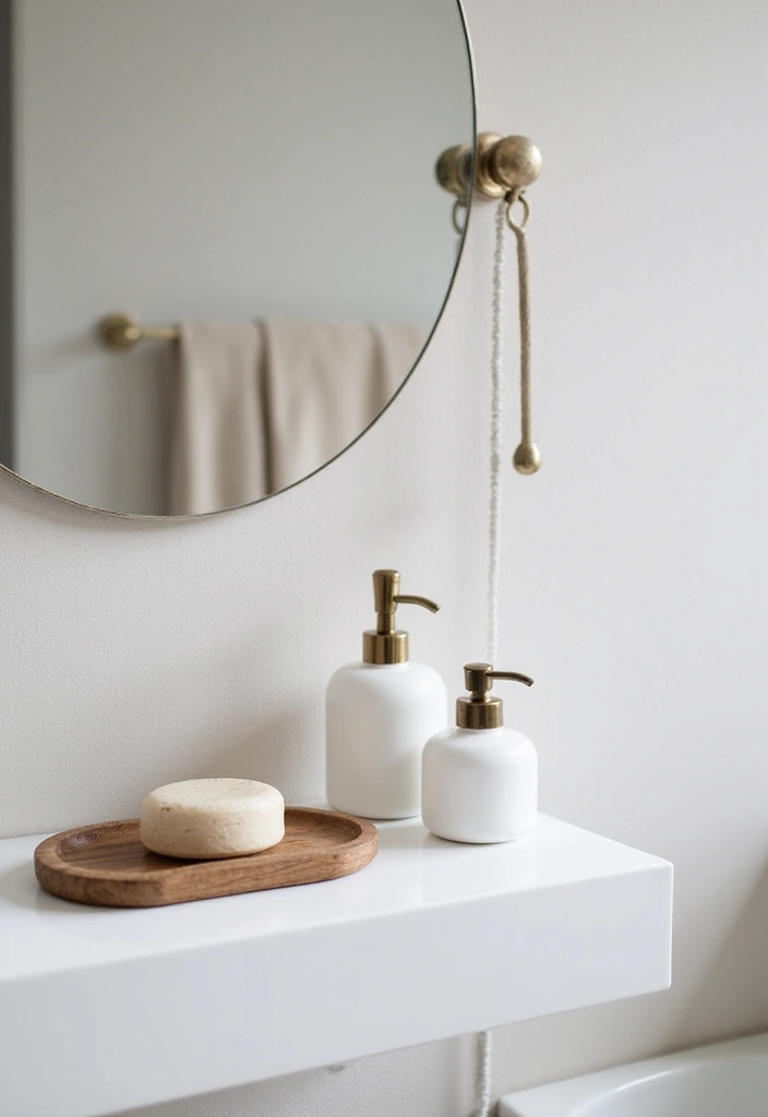 25 Japandi Bathroom Ideas Blending Minimalism and Warmth 8 25 Japandi Bathroom Ideas Blending Minimalism and Warmth - 8. Minimal Accessories with a Purpose