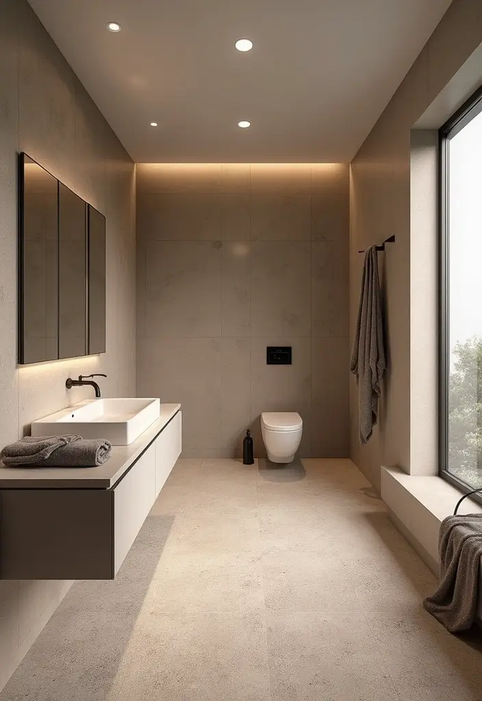 27 Bathroom Tiles Design Ideas to Upgrade Any Space - 19. Earthy Terrazzo Tiles