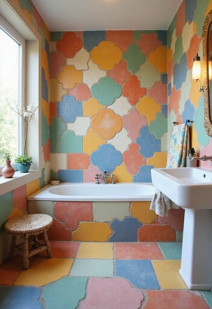 27 Bathroom Tiles Design Ideas to Upgrade Any Space - 20. Unique Shapes and Sizes
