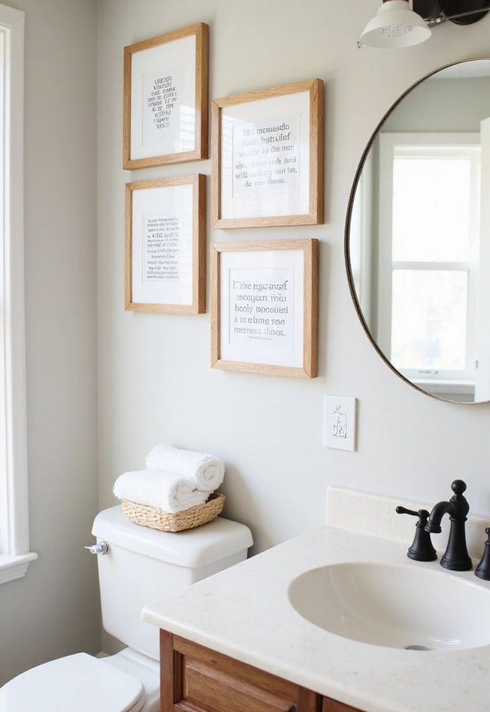 27 Bathroom Wall Decor Ideas That Elevate Your Style 11 27 Bathroom Wall Decor Ideas That Elevate Your Style - 11. Inspirational Quotes