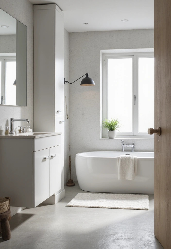 27 Scandinavian Bathroom Ideas That Are Bright and Minimal - 16. Clean Lines