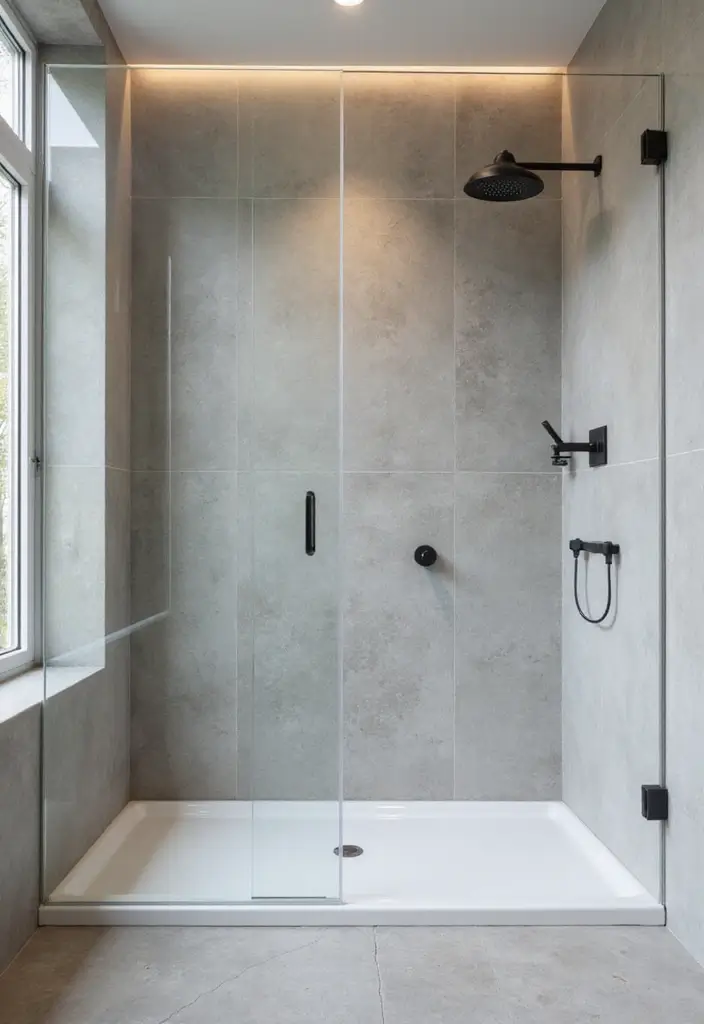 27 Scandinavian Bathroom Ideas That Are Bright and Minimal - 6. Minimalist Shower Designs
