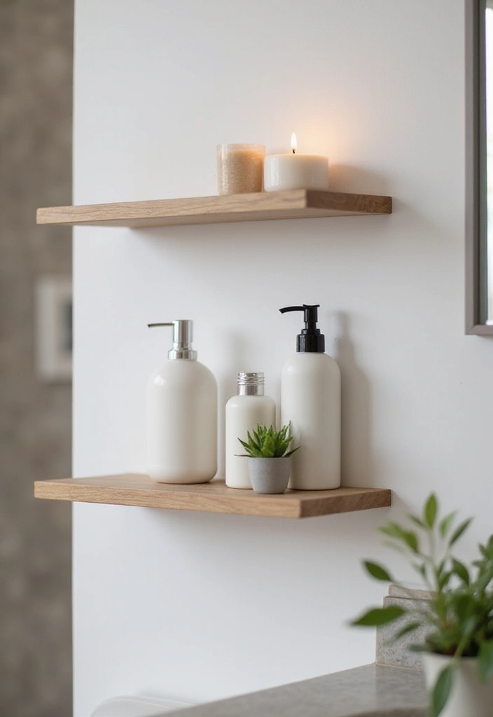 28 Bathroom Storage Ideas That Keep Everything Organized 1 28 Bathroom Storage Ideas That Keep Everything Organized - 1. Floating Shelves for a Modern Touch