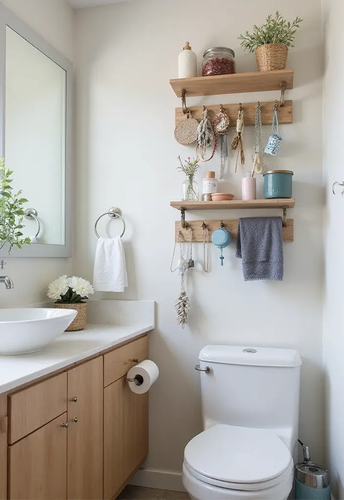 28 Bathroom Storage Ideas That Keep Everything Organized 28 28 Bathroom Storage Ideas That Keep Everything Organized - 28. Bathroom Wall Art with Storage