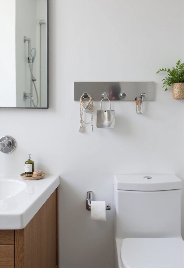 28 Bathroom Storage Ideas That Keep Everything Organized 5 28 Bathroom Storage Ideas That Keep Everything Organized - 5. Magnetic Strips for Small Items