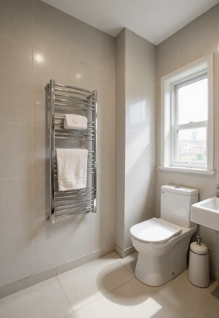 30+ Bathroom Towel Hanging Ideas That Are Smart and Stylish 24 30+ Bathroom Towel Hanging Ideas That Are Smart and Stylish - 24. Multi-Functional Wall Divider