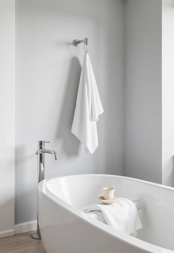 30+ Bathroom Towel Hanging Ideas That Are Smart and Stylish 30 30+ Bathroom Towel Hanging Ideas That Are Smart and Stylish - 30. Minimalist Clip Towel Holder