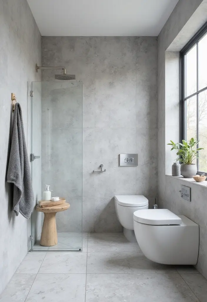30+ Grey and White Bathroom Ideas That Always Look Elegant 18 30+ Grey and White Bathroom Ideas That Always Look Elegant - 18. Trendy Hexagon Tiles