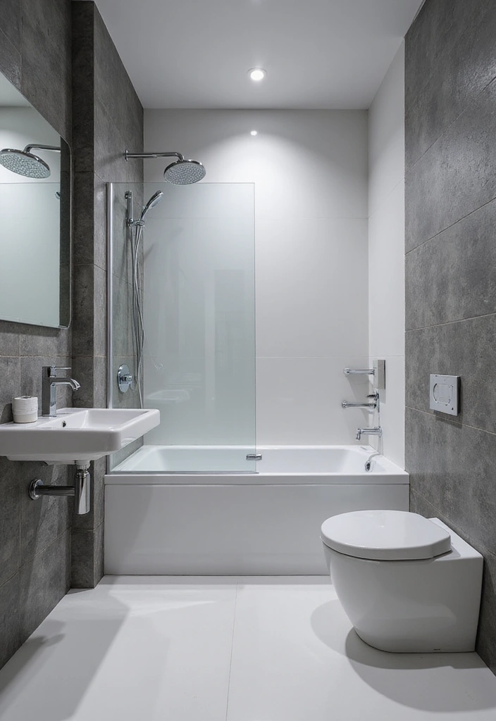 30+ Grey and White Bathroom Ideas That Always Look Elegant 29 30+ Grey and White Bathroom Ideas That Always Look Elegant - 29. Smart Technology