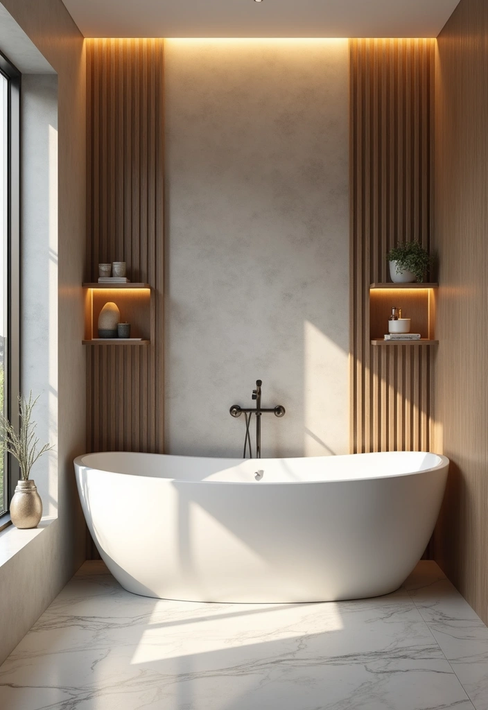 30+ Small Bathrooms with Bathtub Ideas That Fit Perfectly 5 30+ Small Bathrooms with Bathtub Ideas That Fit Perfectly - 5. Elegant Corner Bathtub