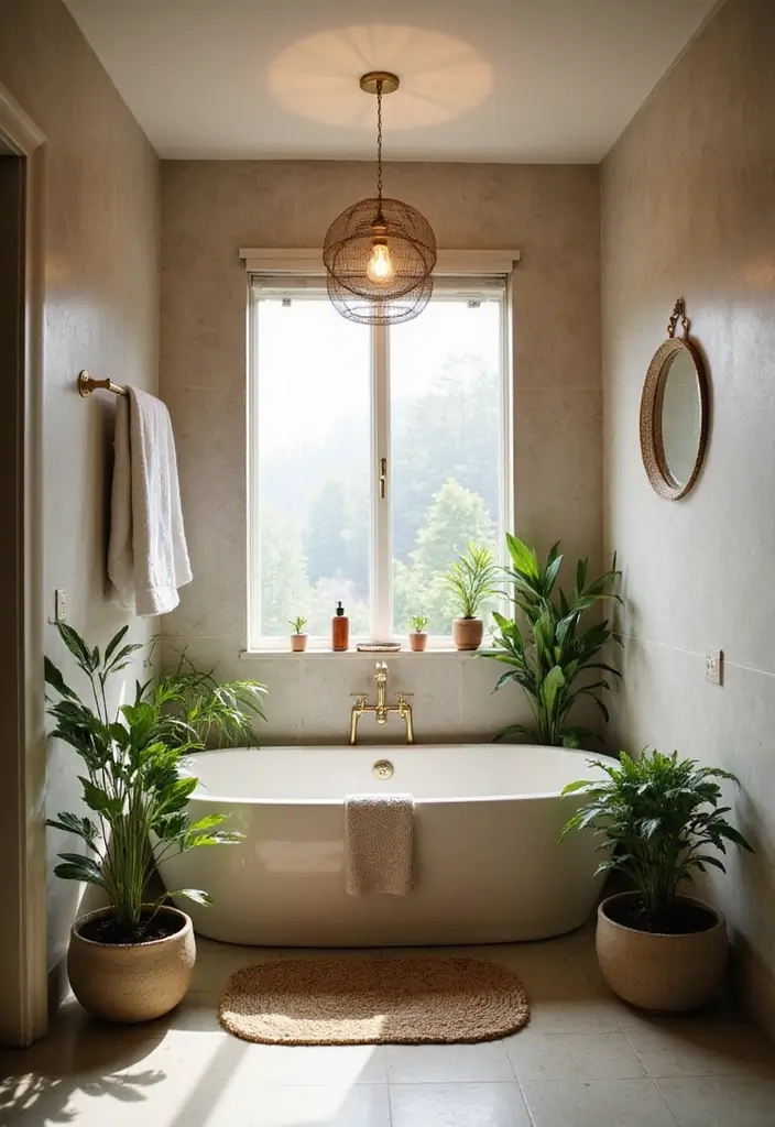 30+ Small Bathrooms with Bathtub Ideas That Fit Perfectly 9 30+ Small Bathrooms with Bathtub Ideas That Fit Perfectly - 9. Spa-like Retreat with a Bathtub